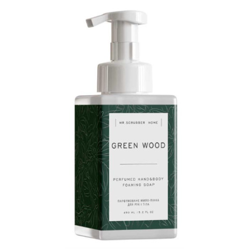 Парфумоване мило-пінка для рук і тіла Mr.SCRUBBER Green Wood 450 ml